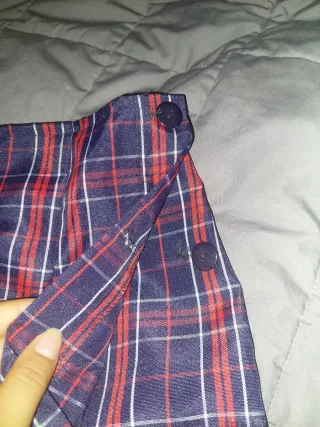 Falda short a cuadros