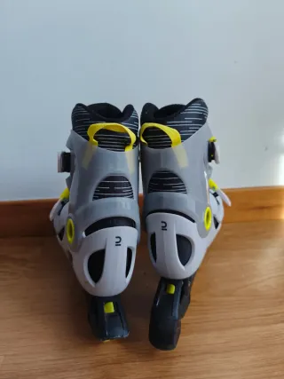 Patines Oxelo Grises y Amarillos T34-36