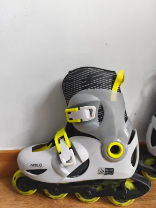 Patines Oxelo Grises y Amarillos T34-36