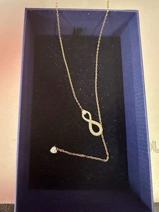 Colgante Swarovski Infinity Oro Rosa