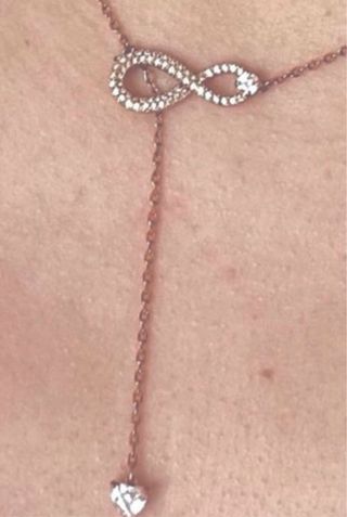 Colgante Swarovski Infinity Oro Rosa