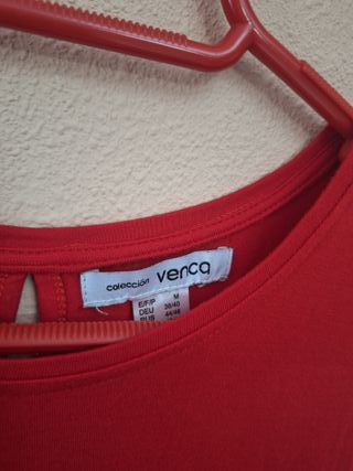 Vestido rojo sin mangas