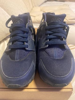 Nike Huarache Talla 38.5 Azul Marino verdaderas