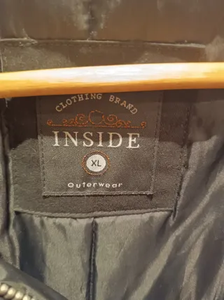 Abrigo negro Inside mujer