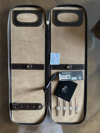 Estuche Viaje Corbata Cuero Real Madrid