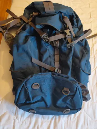 Mochila Mountain Warehouse 65L Azul/Gris