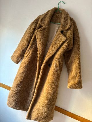 Abrigo marrón talla única