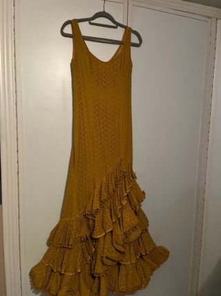 Traje Flamenca Talla 38 Dorado