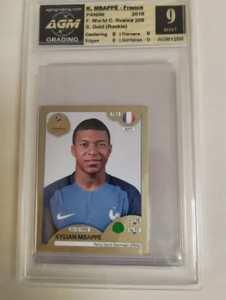 Mbappé Rookie Gold Rusia 2018 AGM 9