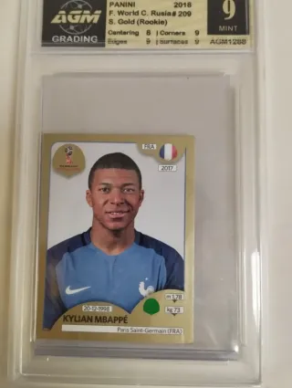 Mbappé Rookie Gold Rusia 2018 AGM 9