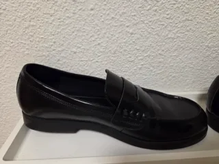 Zapatos Bershka Talla 45 Negros Mocasines