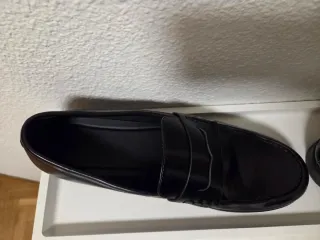 Zapatos Bershka Talla 45 Negros Mocasines