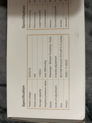 Sacaleches Eléctrico Portátil