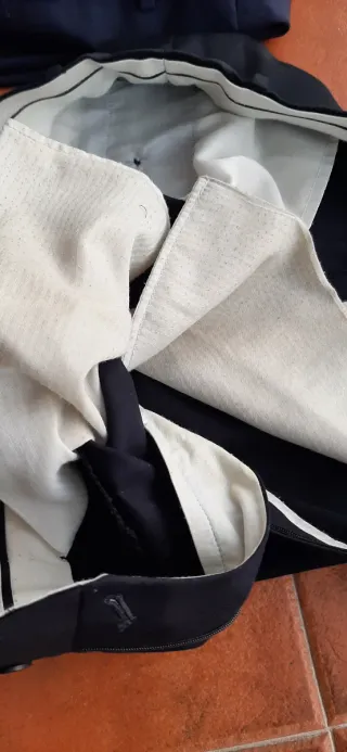 Lote 2 Pantalones Caballero T. 48 Azul y Negro