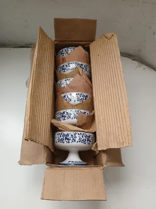 Set 6 Coppette Gelato Fabbri in Ceramica