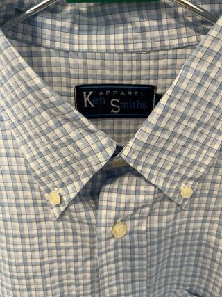 Camisa cuadros azul Talla XL