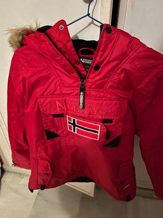 Chaquetón Geographical Norway Rojo Niñ@