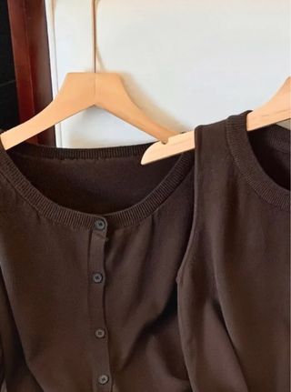 Completo donna marrone taglia unica