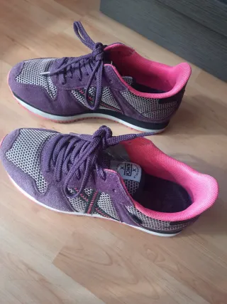 Deportivas Munich Moradas y Rosas