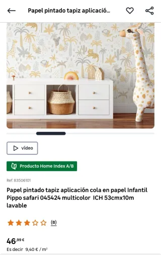 Papelera de pintado infantil selva animales