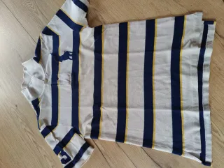 Polo Ralph Lauren Talla L Rayas Azul Beige.