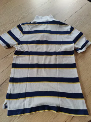 Polo Ralph Lauren Talla L Rayas Azul Beige.