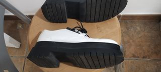 Zapatos blancos plataforma talla 38