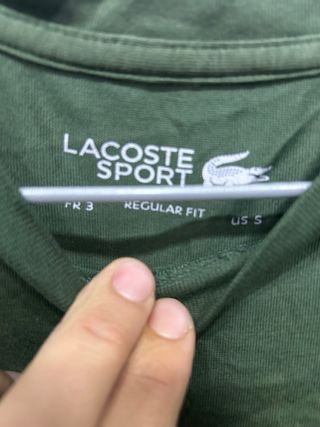 T-shirt verde Lacoste