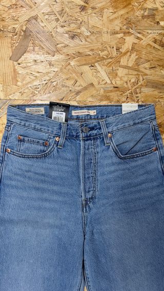 Levi's Ribcage Straight Ankle Jeans Azules