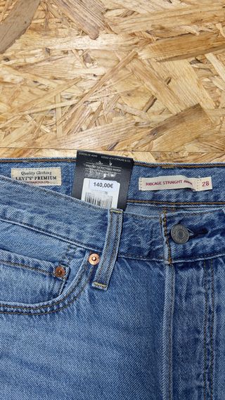 Levi's Ribcage Straight Ankle Jeans Azules