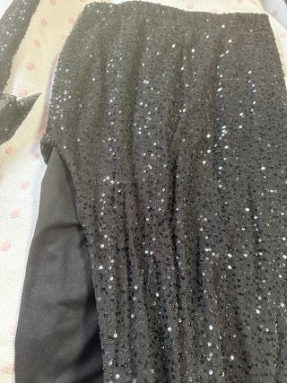 Conjunto lentejuelas negro