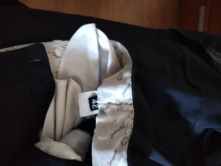 Traje de caballero negro,muy fresco para el verano