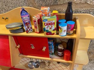 Cocina de juguete de madera