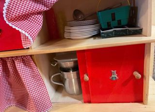 Cocina de juguete de madera