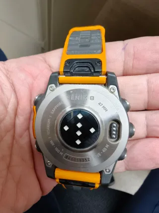 Garmin Fenix 8 Titanio Zafiro 47mm Naranja