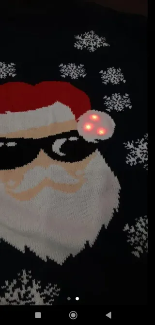 Jersey Navideño Santa con Luces LED