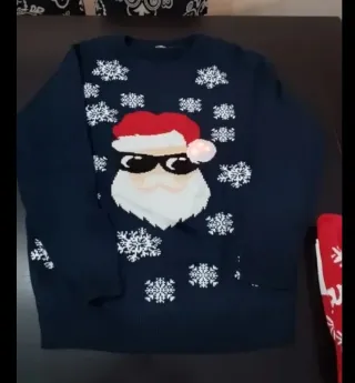 Jersey Navideño Santa con Luces LED