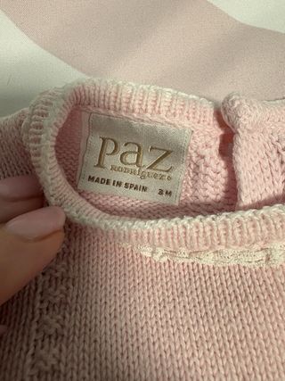 Conjunto bebé Paz Rodriguez rosa