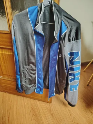 Chaqueta Vintage Nike Azul y Gris