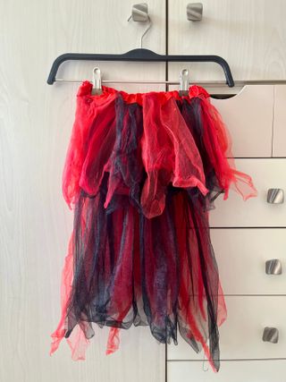 Tutú rojo y negro adulto