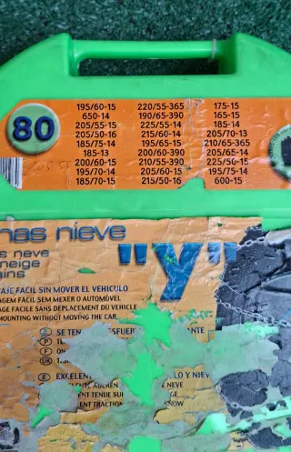 Cadenas para nieve 80