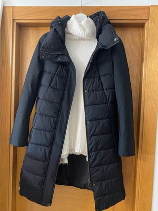 Abrigo acolchado negro Italy