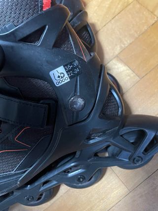 Pattini a rotelle Oxelo neri taglia 35-38