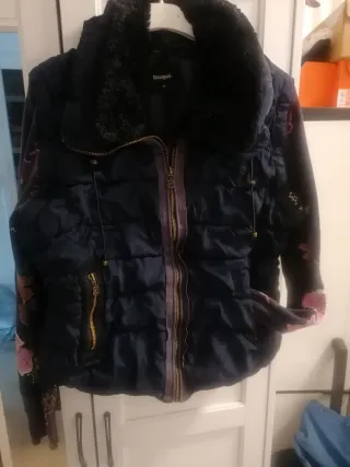 Chaqueta Desigual azul y rosa talla 46