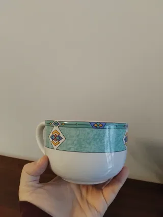 Tazza grande decorata