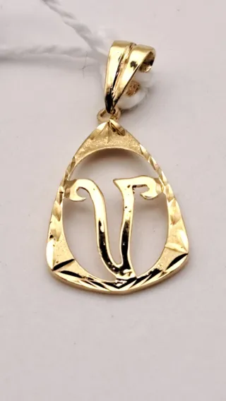 Colgante Oro 18k Letra V