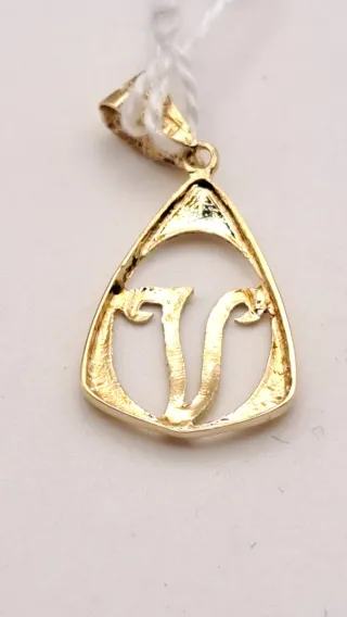 Colgante Oro 18k Letra V