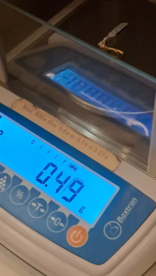 Colgante Oro 18k Letra V