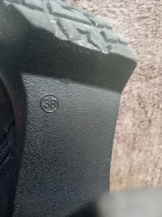 Botines negros tacón plataforma mujer