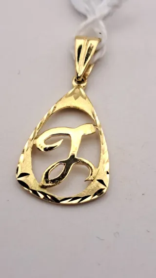 Colgante Letra J Oro 18k